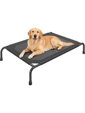 Elevated Waterproof Dog Bed for Large Dogs - Breathable Mesh, Indoor/Outdoor